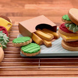 Burger and Chips Custom Cookies
