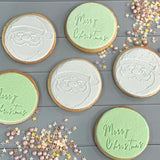 Christmas Santa Cookies - Set of 10