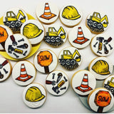 Construction Site Custom Cookies