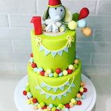 Elephant Theme Birthday Custom Cake