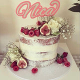 Buttercream Birthday decorated with Figs and Raspberry