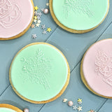 Floral Wedding Cookies - Set of 10