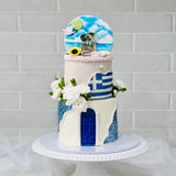 Greek Island Custom Cake