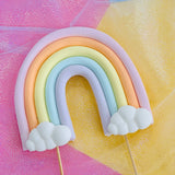 Pastel Rainbow Cake Topper