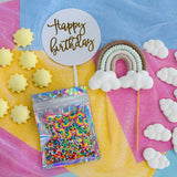 Rainbow Birthday Topper Set