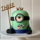 Zombie Minion Birthday Custom Cake