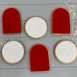 Santa Christmas Tree Cookies - Set of 10