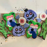 Scary Halloween Custom Cookies
