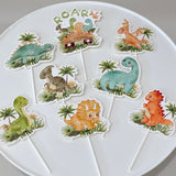 Dinosaur Cardboard Cake Toppers