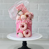 Donuts and Chocolates Buttercream Cake