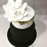 Black and White Custom Cake