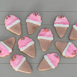 Ice Cream and Sprinkles Cookies - Set of 10